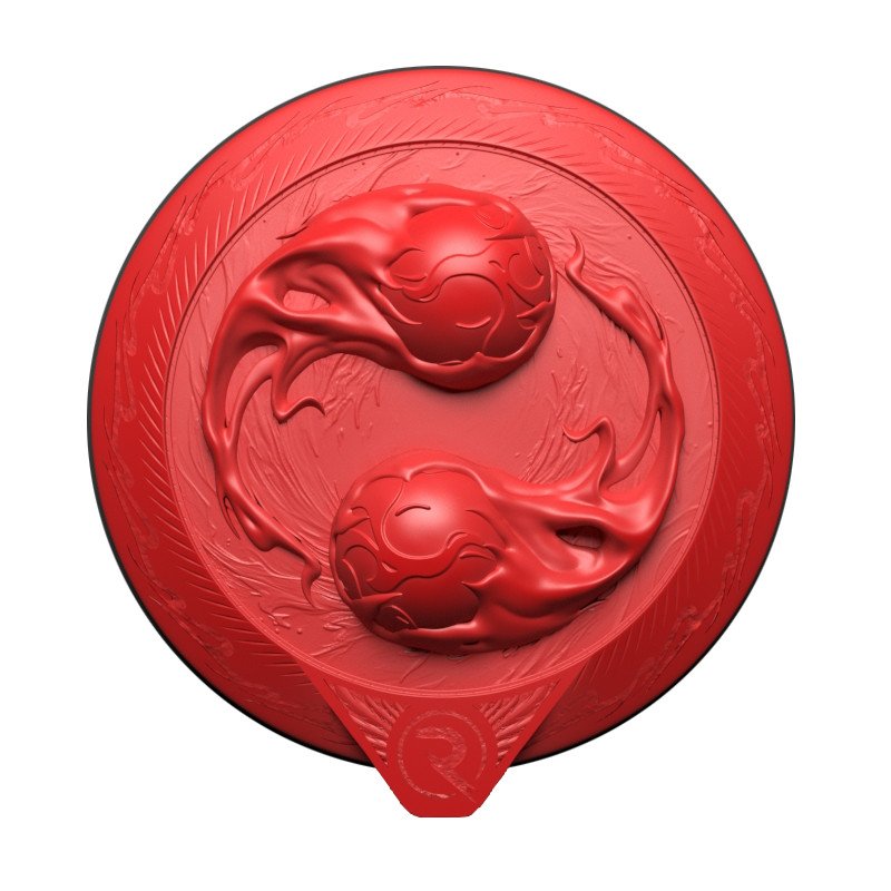 Swapable magnetic faceplate - Red mana - Replicant