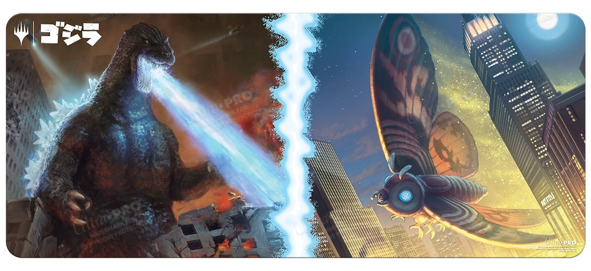Tapis grand format Ikoria Godzilla & Mothra (183 x 76 cm) - Ultra Pro