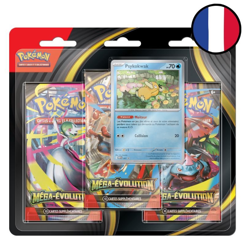 Psyduck Mega Evolution 3-Pack Blister - Pokémon FR