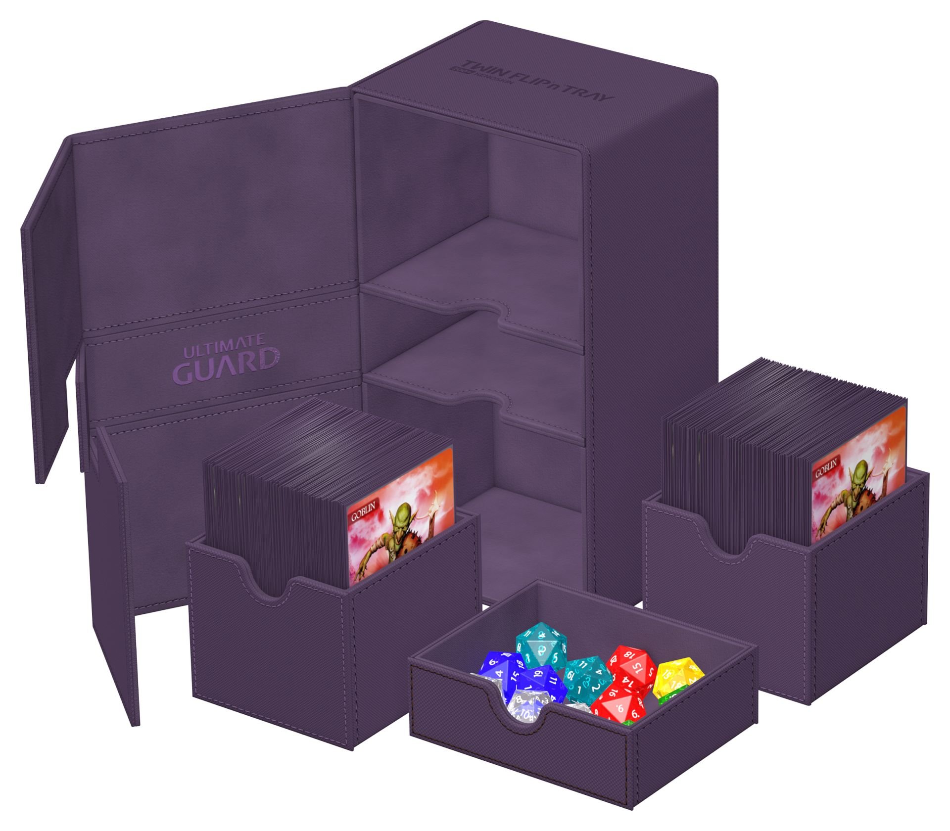 Twin Flip'n'Tray Deck Case 200+ XenoSkin Violet Monocolore - Ultimate Guard