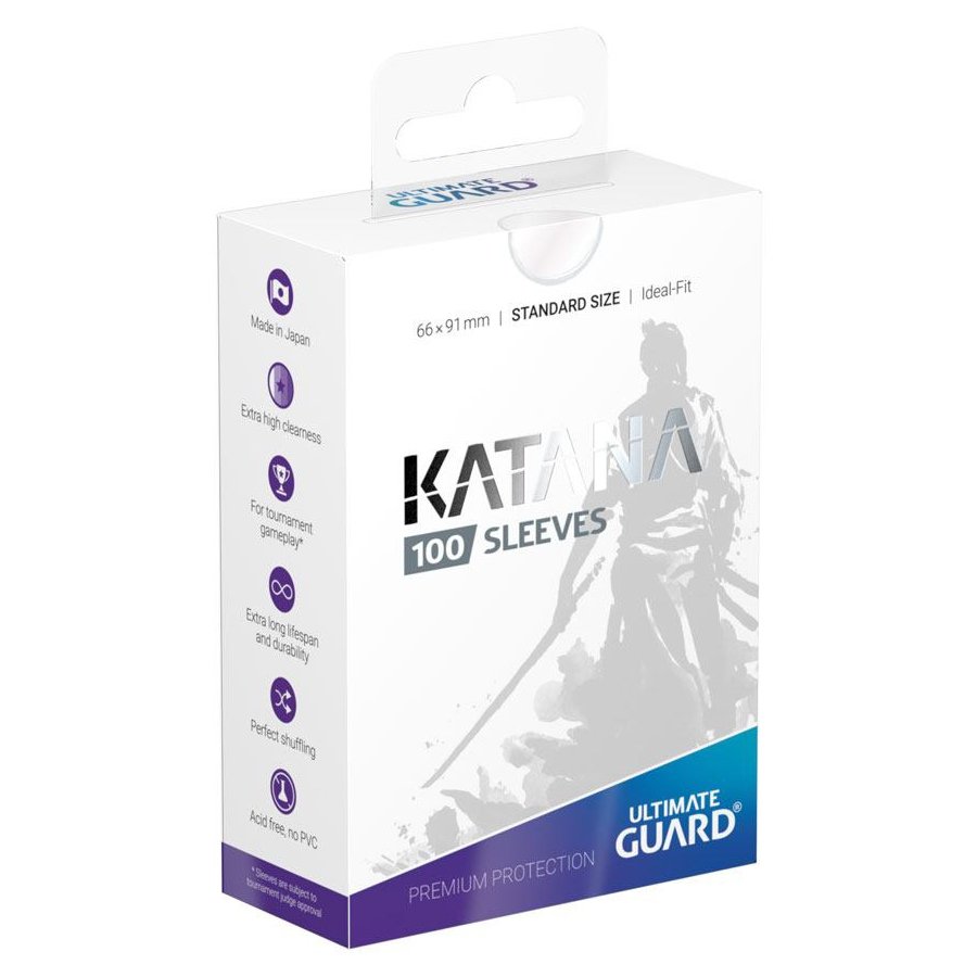 100 pochettes Katana format Standard Clear - Ultimate Guard