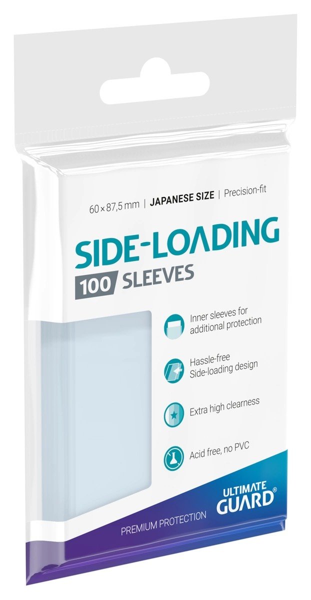 100 Sleeves Side-Loading Precise-Fit Japanese Size (60 x 87.5 mm) - Ultimate Guard