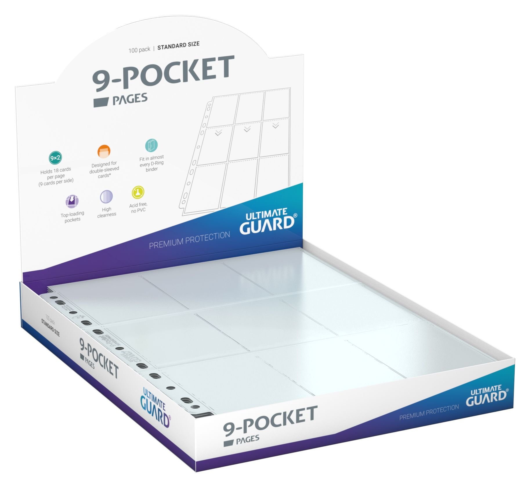 100 Pages de Classeur à 9 pochettes - Ultimate Guard