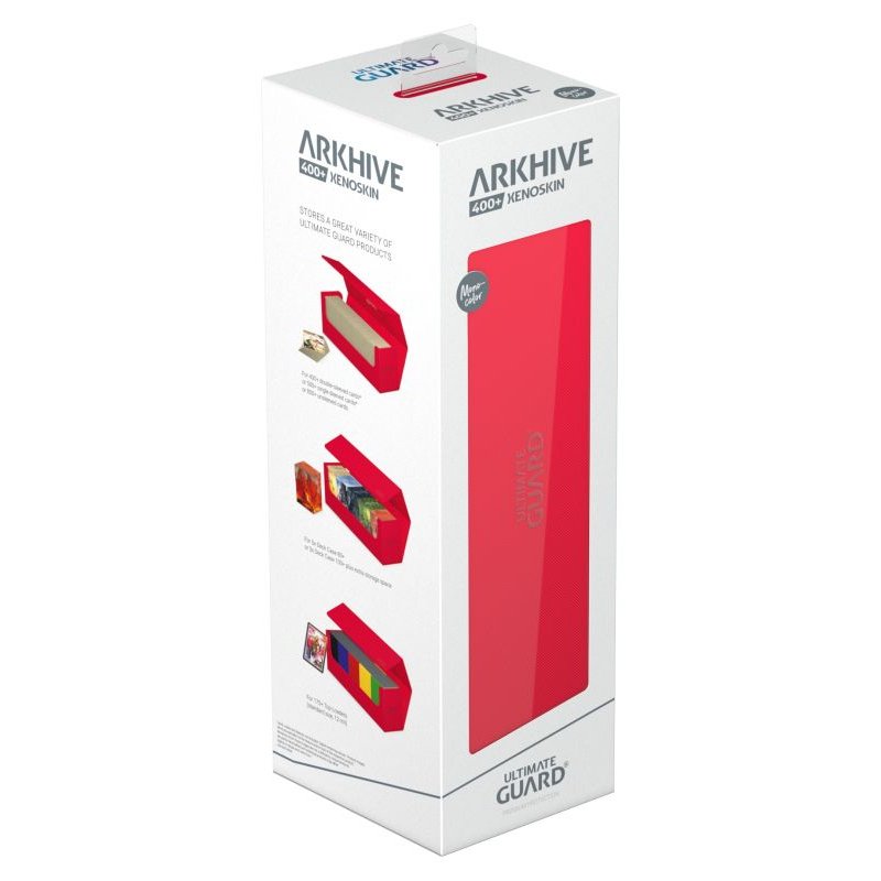 400+ XenoSkin Red Monocolor Arkhive Flip Case - Ultimate Guard