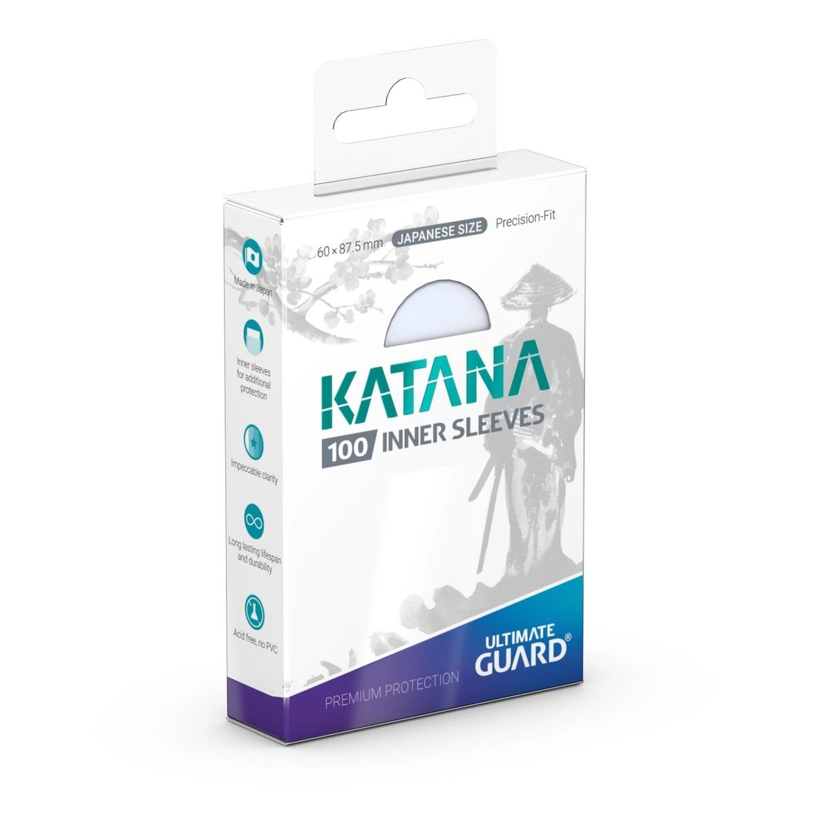 100 Katana Inner Sleeves Japanese Size (60 x 87,5 mm) - Ultimate Guard