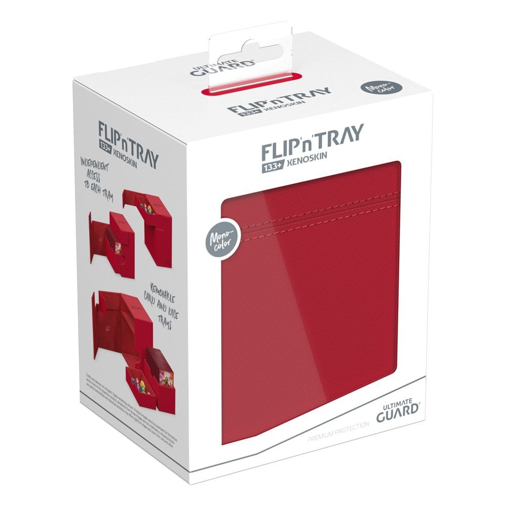 Flip'n'Tray Deck Case 133+ XenoSkin Rouge - Ultimate Guard