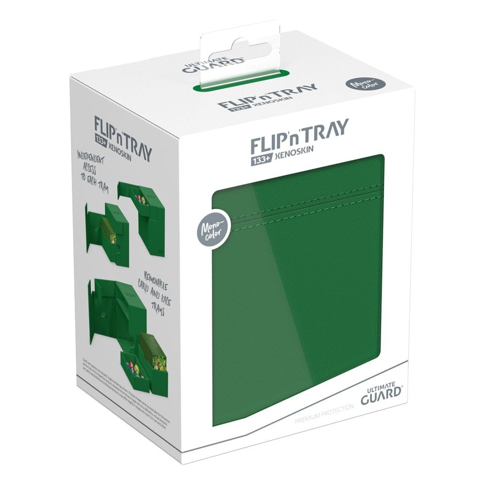 Flip'n'Tray Deck Case 133+ XenoSkin Vert - Ultimate Guard