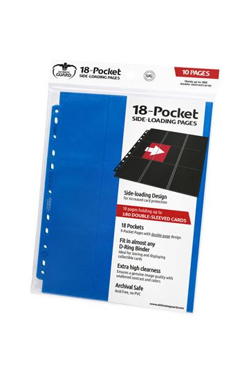 10 pages de classeur 18-Pocket Side-Loading Bleu - Ultimate Guard