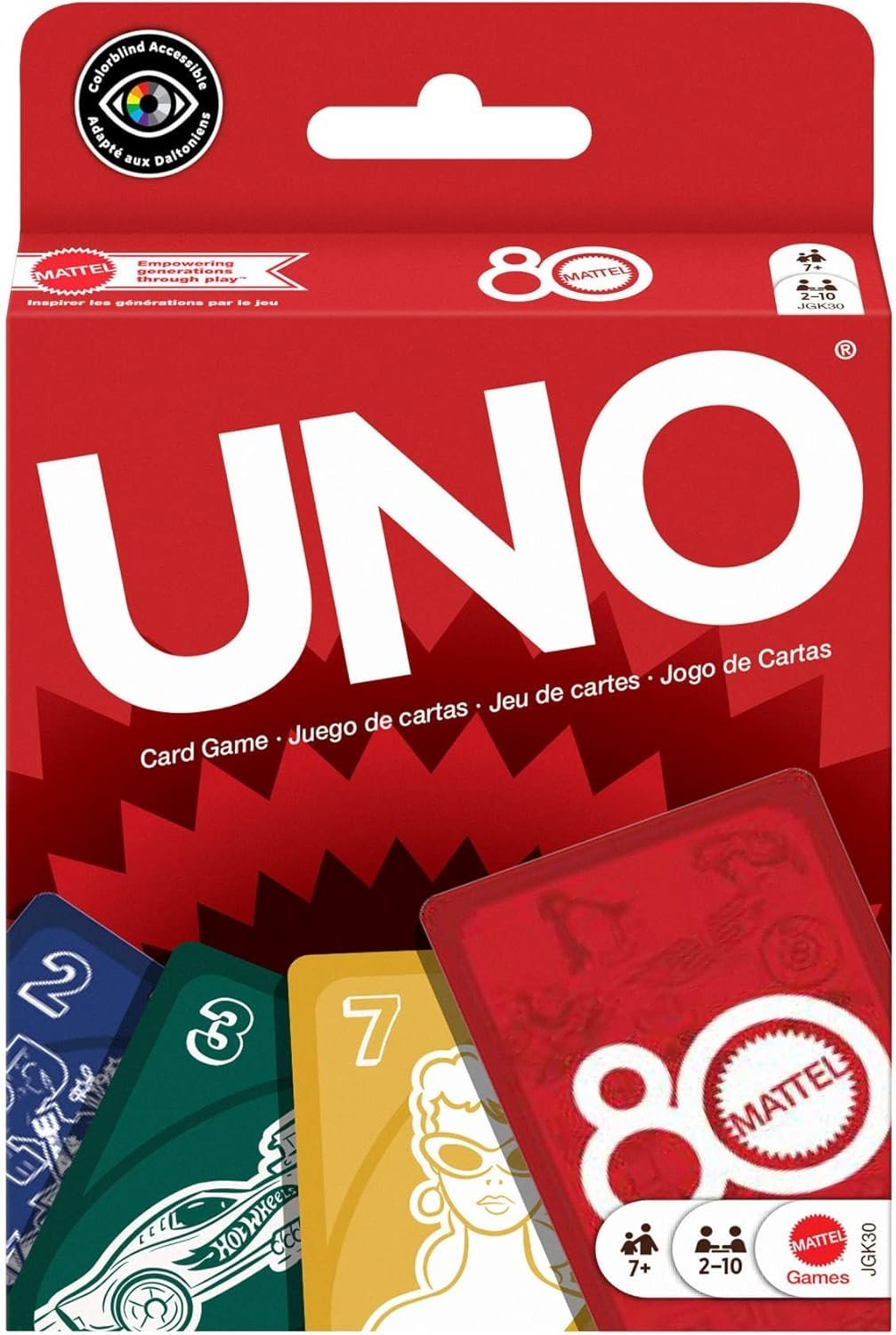 UNO Rouge Ruby - 80 Ans Mattel