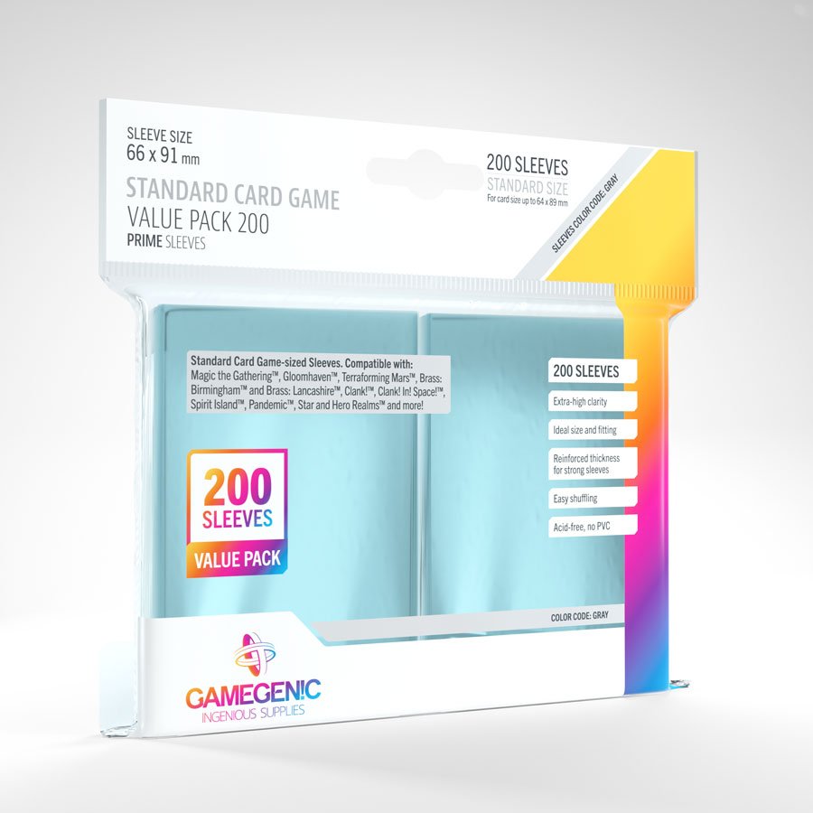 200 Value Pack Standard Sleeves - Gamegenic