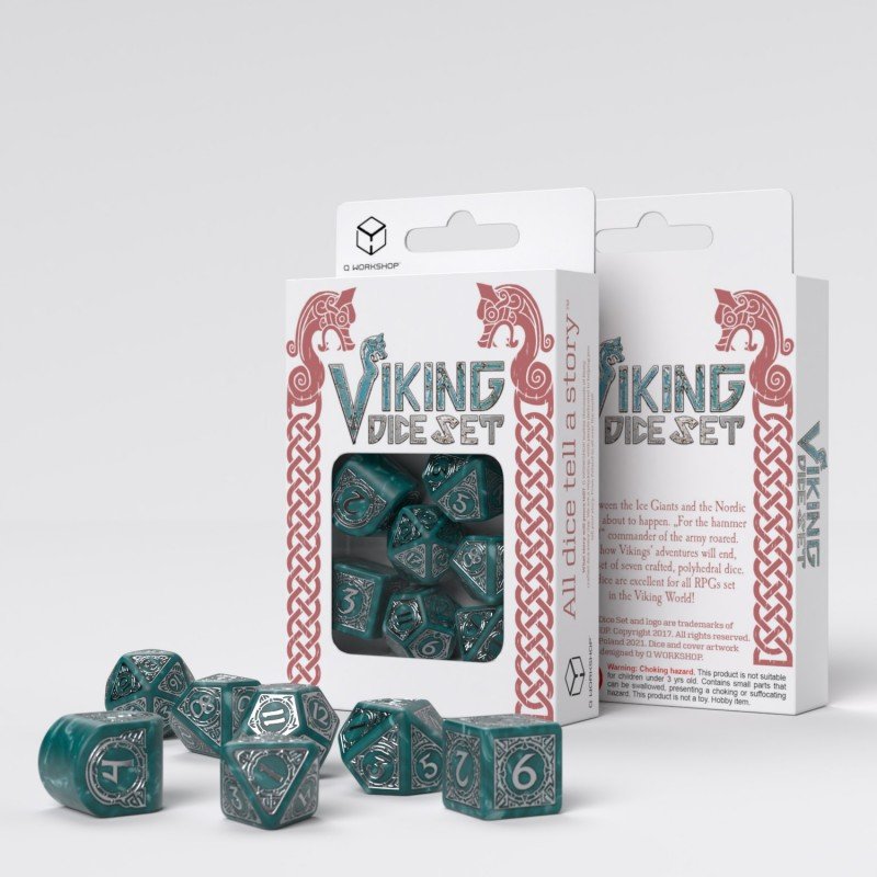 Dice Set Viking Modern Mjolnir - Q-Workshop