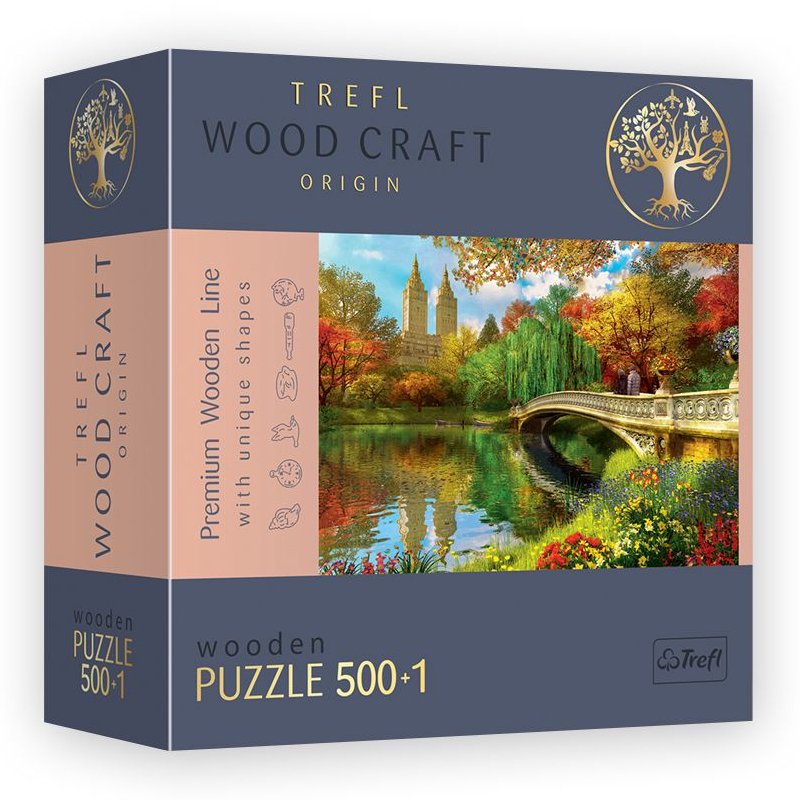 Wooden Jigsaw Puzzle 500+1 Pieces - Central Park - Trefl