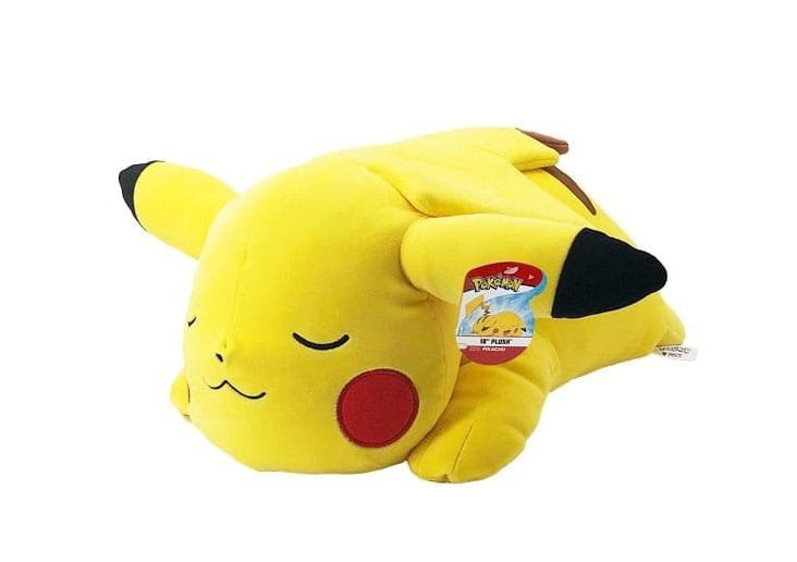 Peluche Pikachu yeux fermés 45 cm - Pokémon