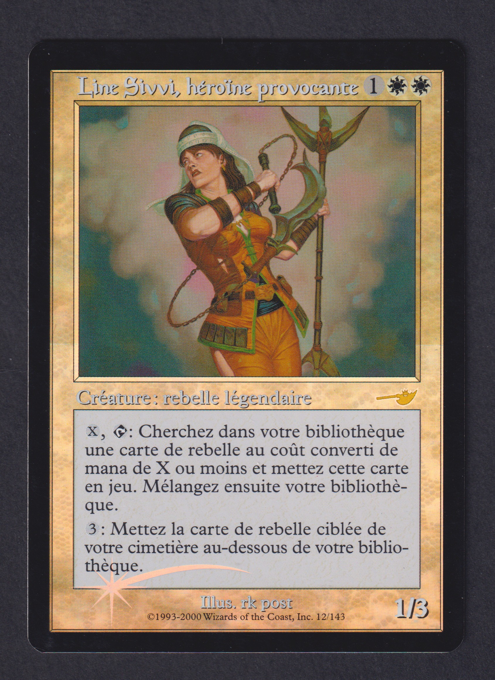 Line Sivvi, héroïne provocante