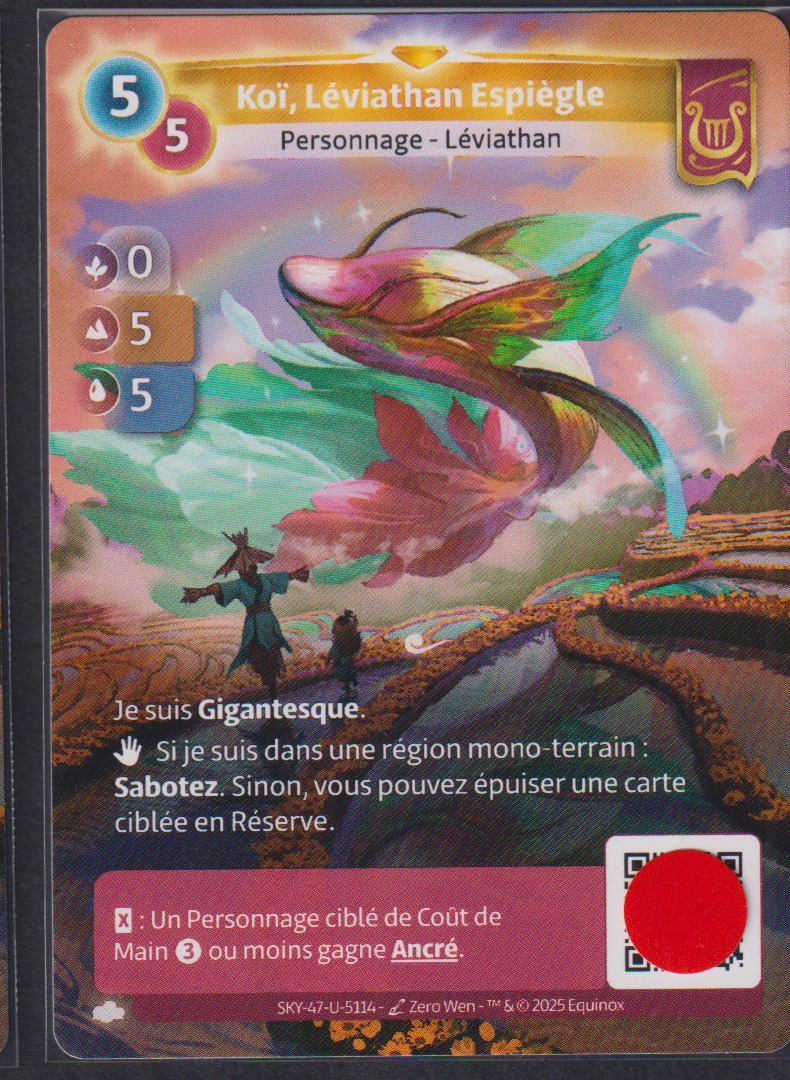 Koï, Léviathan Espiègle - R Lyra
