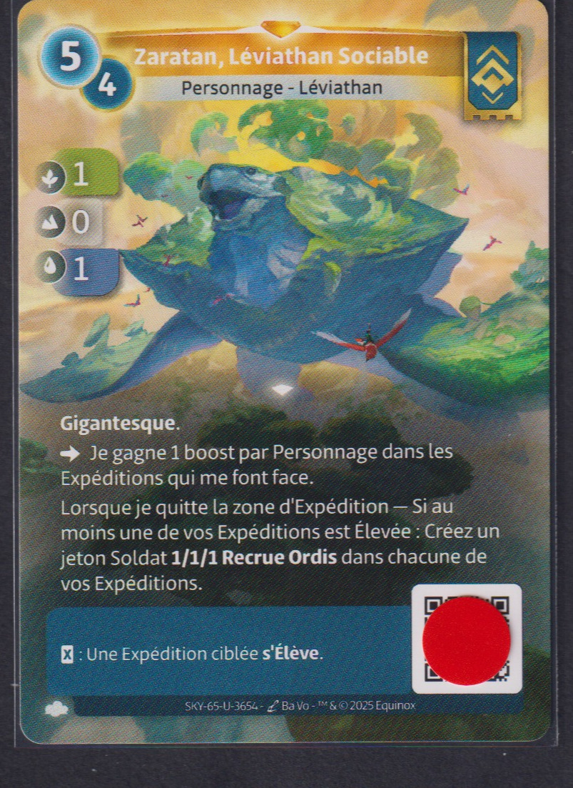 Zaratan, Léviathan Sociable - F Ordis
