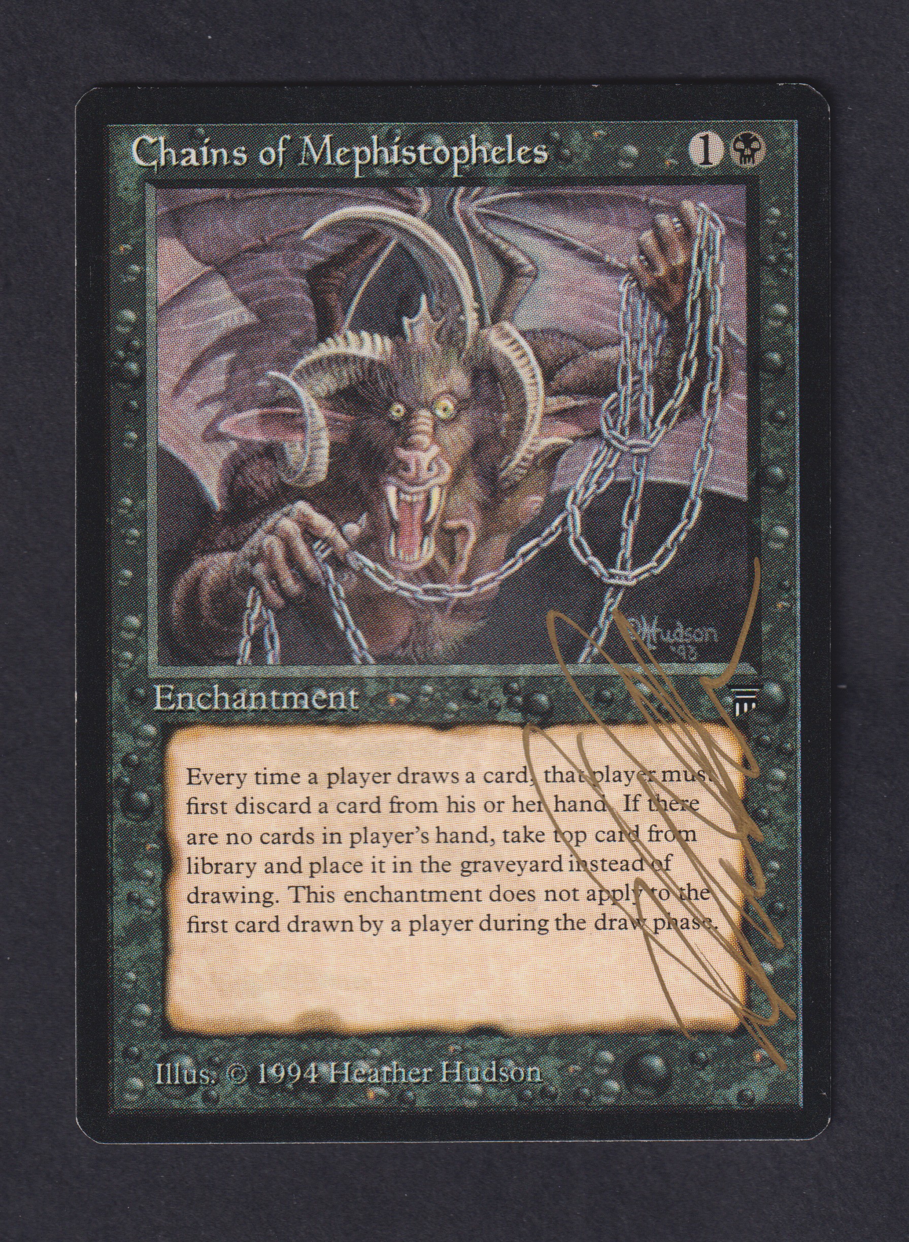MTG　Chains of Mephistopheles　英語版 MTG Proof Chains of Mephistopheles Magic Heather Hudson | eBay