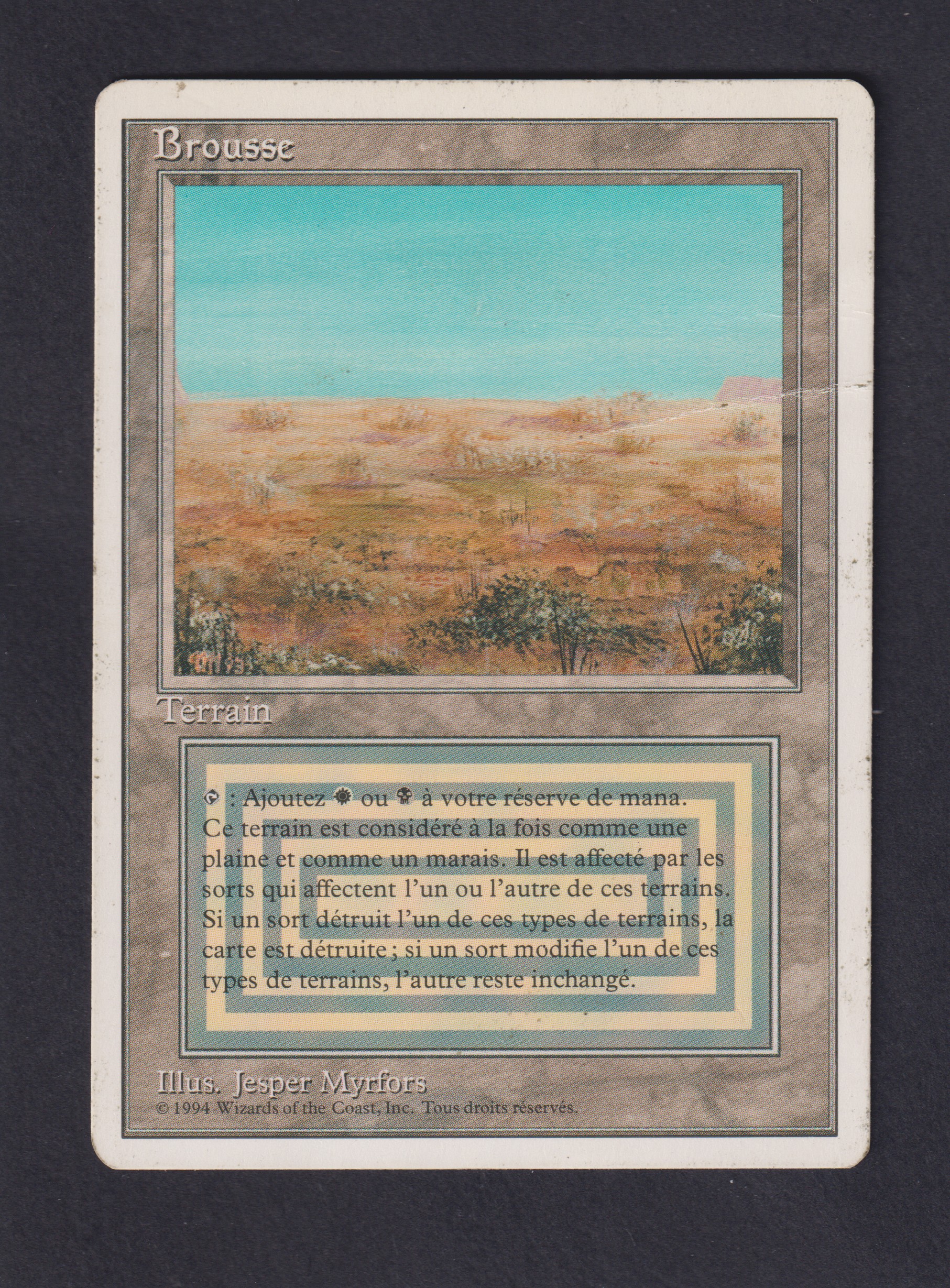MTG Scrubland HP フランス語 Scan-7213-Scrubland-Poor-FR-