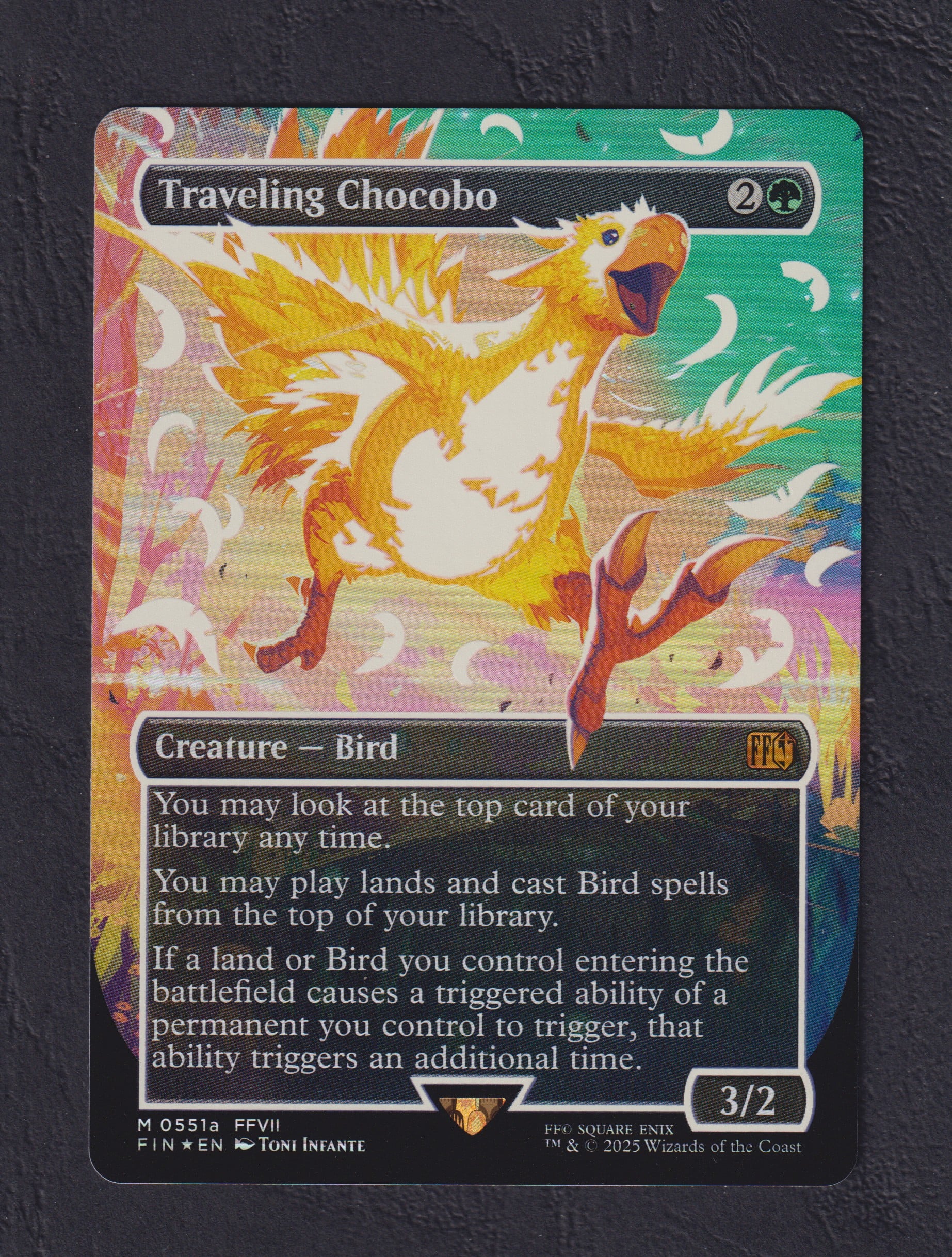 traveling chocobo mtg card Traveling Chocobo (Neon Ink Black) | FINAL FANTASY - Japanese